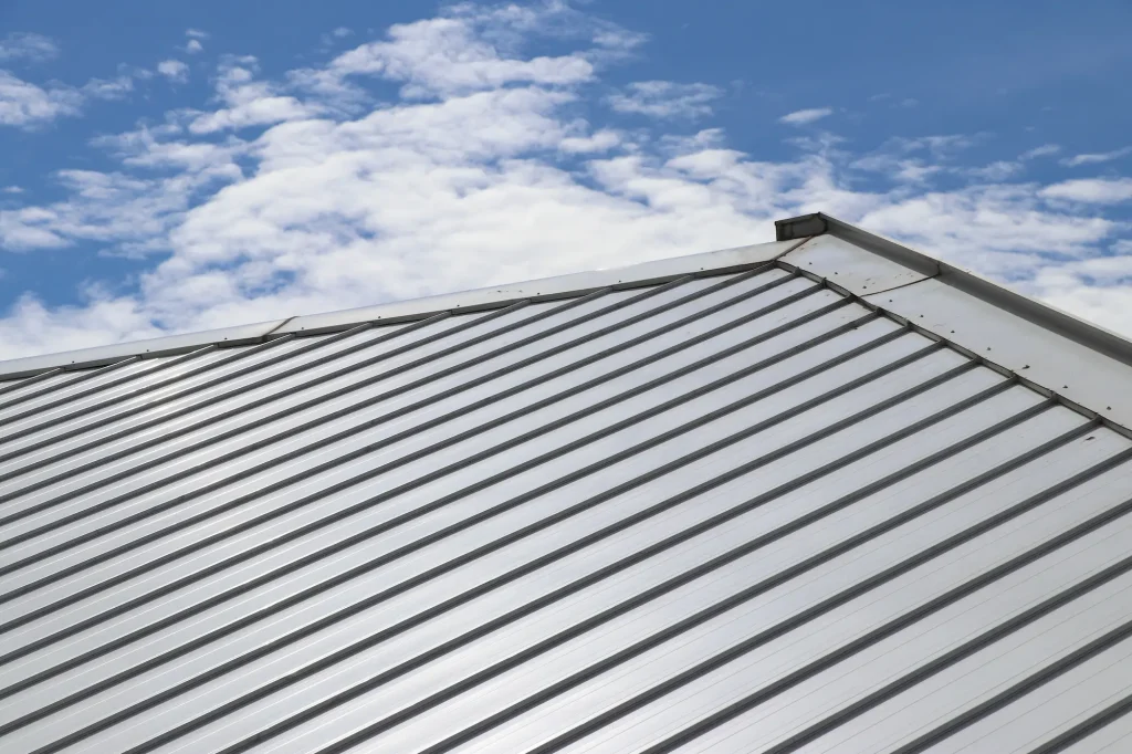 standing seam metal roof.